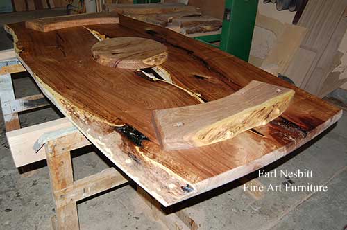 shows underside of table shows underside of table